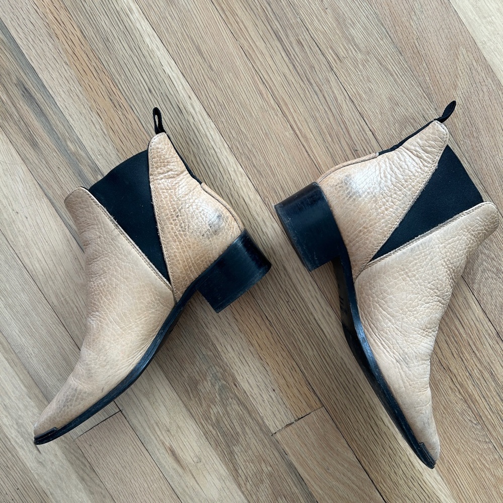 Acne Studios Jensen Leather Chelsea Ankle Boots - Size 36